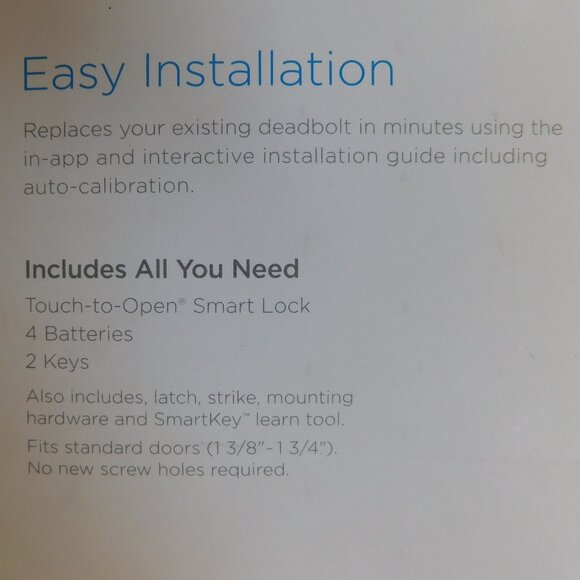 NIB Kwikset Kevo (2ndGen) Touch to Open Smart Keyless Bluetooth Deadbolt Lock - Picture 6 of 16